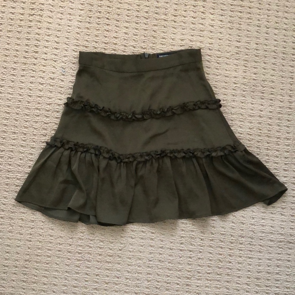 Olive green flowy skirt